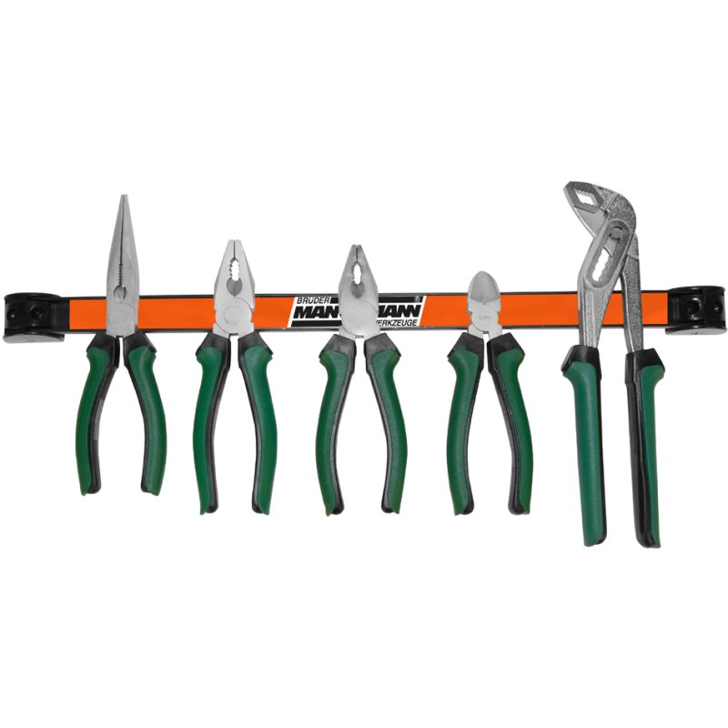 BRÜDER MANNESMANN porte-outils magnétique, 500 mm, noir/orange